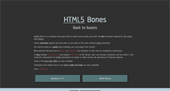 Desktop Screenshot of html5bones.com